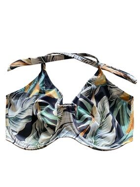 Fantasie Women's Bamboo Grove Tropical Accent Underwire Halter Bikini Top